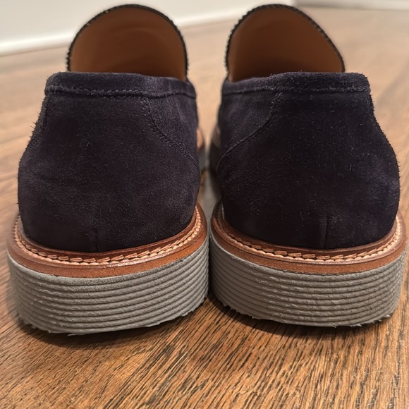 Johnston & Murphy Jameson Perfed Venetian, Navy Italian Suede, Size 11 - Picture 3 of 7